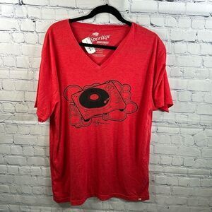 🔴 Sportige Red V-Neck T-Shirt - Size XL (NWT) 🔴